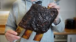 Foolproof Beef Ribs On The Traeger Pellet Grill [upl. by Annahsar]