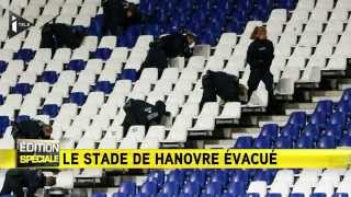 Le stade de Hanovre évacué le match AllemagnePaysBas annulé [upl. by Arata]