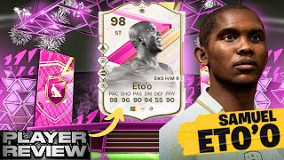 O MELHOR DO JOGO REVIEW SAMUEL ETOO 98 FUTTIES  FC 24 [upl. by O'Donoghue]