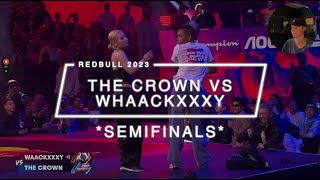 DANCE CHOREOGRAPHER REACTS  Waackxxxy vs The Crown  Semifinal  Red Bull Dance Your Style 2023 [upl. by Okechuku474]