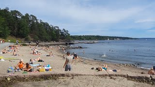 Lysaker Strand  walk through  Oslo Norway [upl. by Lemuel]