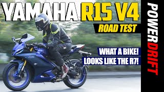 Yamaha R15 v4  What A Motorcycle  First Ride Review  PowerDrift [upl. by Enimzaj]