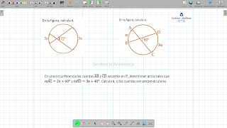 Circunferencia  Ángulos asociados  Ángulo interior [upl. by Lumpkin106]