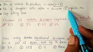 Mitosis and meiosis numericals  biology problems  tntvkt tricks series [upl. by Androw637]