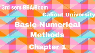 3rd sem BBA Bcom Calicut UtyBNM Chapter 1rscommerceacademy2021gmailcom [upl. by Zsazsa292]