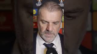 quotNO I HAVENT SPOKEN TO HIM YETquot Ange Postecoglou on Will Lankshear Galatasaray 32 Tottenham [upl. by Cedar]