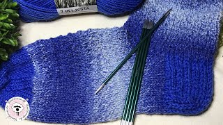 Verstärkte Ferse stricken  Strickanleitung für Socken  Woolhousede [upl. by Alethia371]