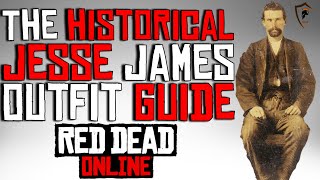 Jesse James Historical Outlaw Outfit Guide  Red Dead Online [upl. by Lamarre904]