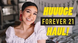 HUGE F21 SPRING TRYON HAUL  2019 [upl. by Elocim437]