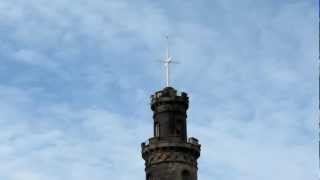 One OClock Time Ball Nelson Monument Calton Hill Edinburgh [upl. by Cade]