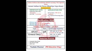 INDIAN AIR FORCE Vacancy 2024  Air force requirement 2024 airforce viralvideo tranding iaf [upl. by Tabby]