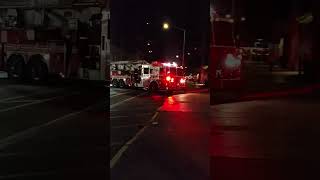 FDNY quotBOWERY BOYSquot NIGHT START UP SIRENS Ladder 9 NYC shorts fdny firetrucks nyc [upl. by Alvina]