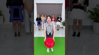 Juggling ping pong balls with objects at the company to receive prizes⚽shorts funny video [upl. by Asiar]