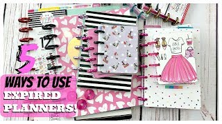 5 ways to use expired planners  Happy Planners [upl. by Townsend168]