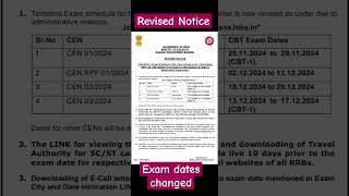 24oct2024 Revised Notice  date change exam postponed tentative [upl. by Eolcin]