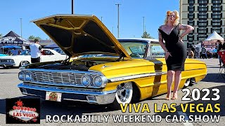 Viva Las Vegas Rockabilly Weekend Car Show 2023  Las Vegas NV [upl. by Branden]