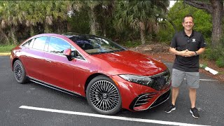 Is the 2024 Mercedes Benz EQS 450 a BETTER luxury sedan than a Lucid Air [upl. by Ewolram724]