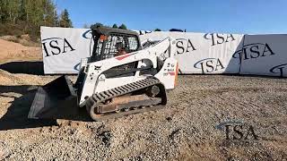 41383  2017 Bobcat T740 Skid Steer Will Be Sold At Auction [upl. by Nosretep]