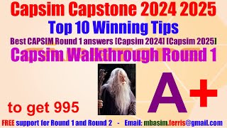 Capsim Walkthrough Round 1  Capsim guide  Capsim Round 1  Tutorial Step by Step to get 966 [upl. by Gib]