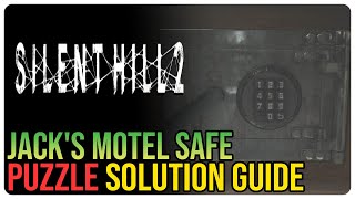 Jacks Motel Safe Code Silent Hill 2 Remake [upl. by Dray]