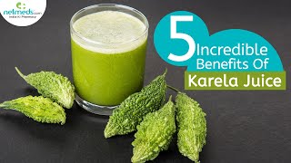 5 Incredible Benefits Of KarelaBitter Gourd Juice  How To Make Karela Juice [upl. by Ahsinrats816]