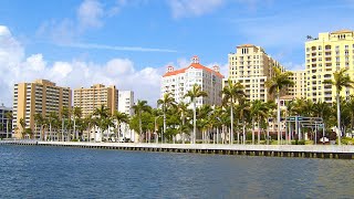 Intracoastal Waterway Views West Palm Beach FL USA 🇺🇸 [upl. by Mllly447]