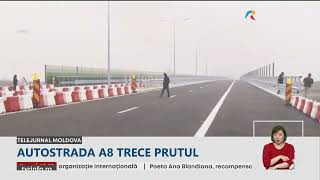 Autostrada A8 trece Prutul [upl. by Anifares151]