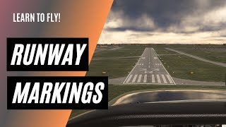 Runway Markings Explained From the Air  Private Pilot Ground School [upl. by Berg477]