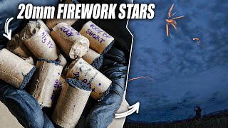 Shooting 11 Crossette Firework Stars to Test Splitting [upl. by Naara442]