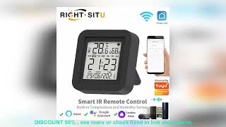 Top BEST Tuya Smart WiFi Universal IR Remote Temperature Humidity Sensor for Ai [upl. by Davina712]