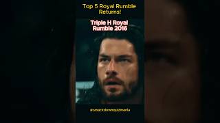 top 5 royal rumble returns wwe viral shorts [upl. by Adnara]