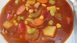 VEGETABLE SOUP  How to make simple Basic VEGETABLE SOUP Recipe [upl. by Alton]