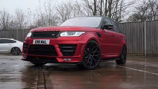 Range Rover with full body kit and Vossen HF2 wheels in 24quot [upl. by Neall]