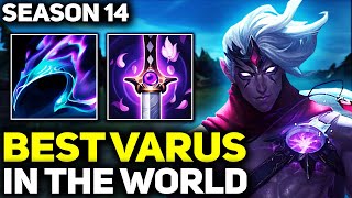 RANK 1 BEST VARUS IN SEASON 14  AMAZING GAMEPLAY  League of Legends [upl. by Meensat]