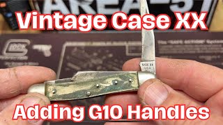 Restoring a Vintage 19651970 Case XX Stockman Knife Adding Custom G10 Handles and a Case Shield [upl. by Nalorac140]