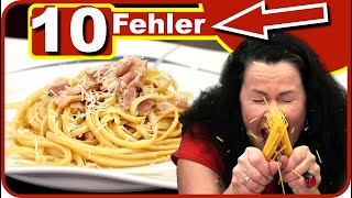 Spaghetti Carbonara  diese 10 Fehler solltest du vermeiden [upl. by Buerger]