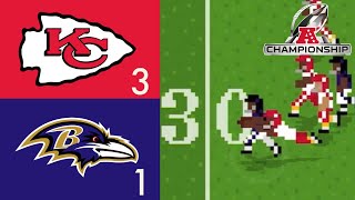 RAVENS VS CHIEFS AFC Championship in Retro Bowl [upl. by Wade850]