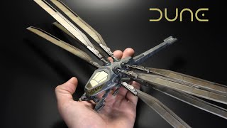 Dune Ornithopter  3D SLA Printed  1128  scifi Model [upl. by Nerol587]