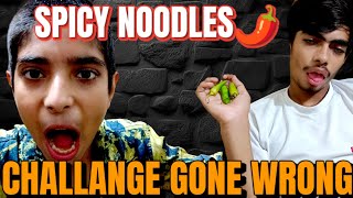 Spicy Noodles Challange Gone Wrong  Kis Ne Jeeta Challange [upl. by Bonnes]