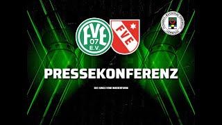 Pressekonferenz nach dem Heimspiel gegen den FV Eppelborn 🟢⚪ FVEEPP Oberliga [upl. by Turk310]