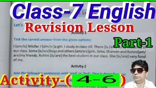 English textbook class 7 Activity 4 to 6 বাংলায় প্রশ্নোত্তর অনুবাদ [upl. by Aicertal]