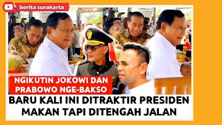 Makan BAKSO Pinggir Jalan JOKOWI amp PRABOWO Usai Resmikan AKMIL Magelang RAFFI AHMAD DEDDY CORBUZIER [upl. by Lina]