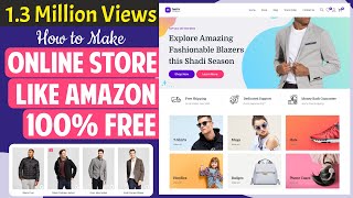 How to Create an eCommerce Website with WordPress FREE – ONLINE STORE 2022 [upl. by Valerye]