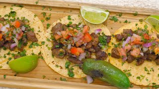 The BEST Steak Taco Recipe [upl. by Oznole]