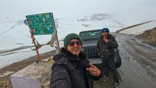 Snowfall in Baralacha Pass  Jispa To Baralacha Pass  Manali To Leh Travel Series Vlog  2 [upl. by Dnalloh]