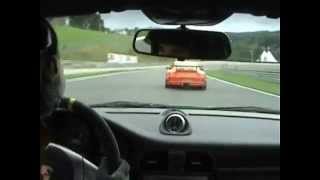 Onboard Porsche 997 GT3 RS vs GT3 on Salzburgring Racetrack [upl. by Sidnac]