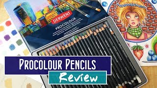 New Derwent Procolour Colored Pencils Review and Demonstration [upl. by Gypsy]