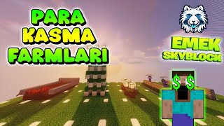 PARA KASMA FARMLARI  MİNECRAFT SKYBLOCK  bölüm 3 skylife [upl. by Nitsraek]