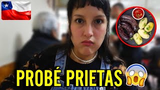 ¡Increíble comida tradicional chilena 🇨🇱 Comí PRIETAS POR PRIMERA VEZ 😱 [upl. by Rogers]