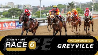 20240811 Hollywoodbets Greyville Race 6 won by LADY ELLIOT [upl. by Horatia]